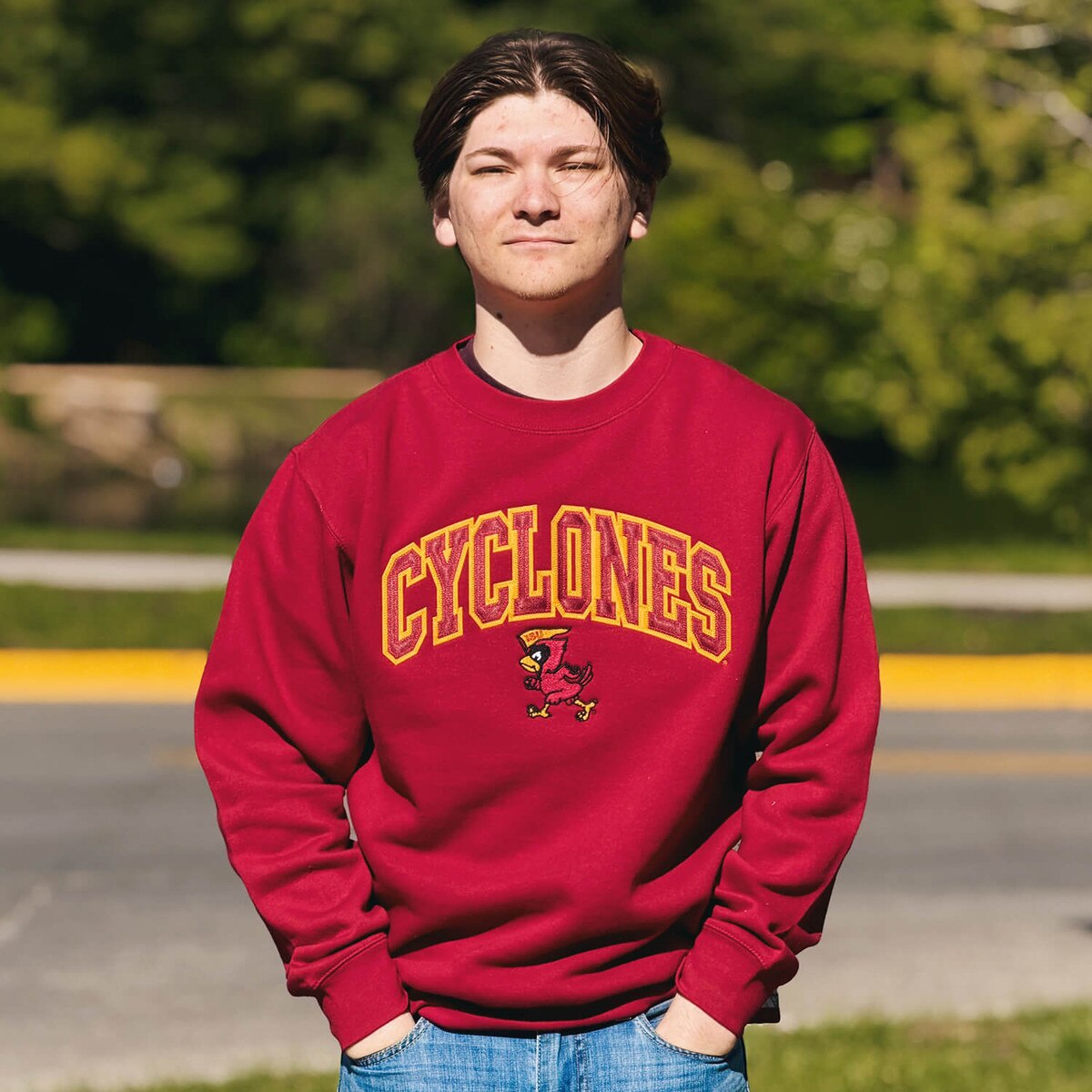 CI Sport Pennant Cy Cardinal HW Crewneck Sweatshirt